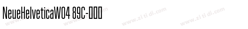 NeueHelveticaW04 89C字体转换